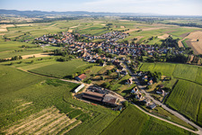 Du sud à Aschbach dans le département Bas Rhin, France