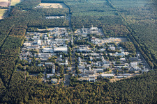 Campus Nord de l'Institut de technologie de Karlsruhe (KT) au sud à le quartier Leopoldshafen in Eggenstein-Leopoldshafen dans le département Bade-Wurtemberg, Allemagne