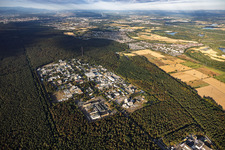 Campus Nord de l'Institut de technologie de Karlsruhe (KT) au nord-est à le quartier Leopoldshafen in Eggenstein-Leopoldshafen dans le département Bade-Wurtemberg, Allemagne