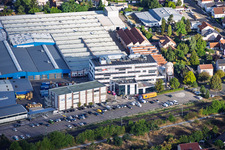 Chantier de construction du nouveau bâtiment administratif de Kardex Remstar à Bellheim dans le département Rhénanie-Palatinat, Allemagne