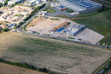 Chantier du nouveau campus de X2E pour les bâtiments administratifs et de production à Rohrbach dans le département Rhénanie-Palatinat, Allemagne