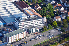 Chantier de construction du nouveau bâtiment administratif de Kardex Remstar à Bellheim dans le département Rhénanie-Palatinat, Allemagne