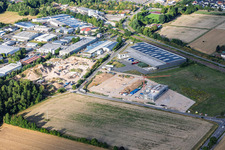 Chantier du nouveau campus de X2E pour les bâtiments administratifs et de production à Rohrbach dans le département Rhénanie-Palatinat, Allemagne
