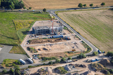 Chantier du nouveau campus de X2E pour les bâtiments administratifs et de production à Rohrbach dans le département Rhénanie-Palatinat, Allemagne