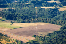 Mât principal Kettrichhof de la Southwest Broadcasting Corporation pour la FM, le DAB et DVB-T à le quartier Kettrichhof in Lemberg dans le département Rhénanie-Palatinat, Allemagne