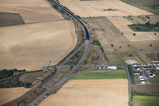 Chantier sur la D620 à Epping dans le département Moselle, France
