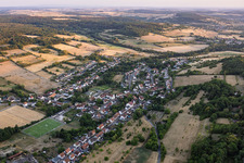 Du nord à le quartier Walsheim in Gersheim dans le département Sarre, Allemagne