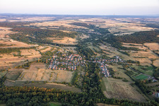 Du nord-ouest à le quartier Niedergailbach in Gersheim dans le département Sarre, Allemagne