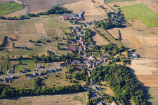 Quartier de Guising, vu du nord à Bettviller dans le département Moselle, France