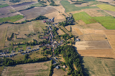 Quartier de Guising, vu du nord à Bettviller dans le département Moselle, France