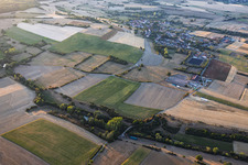 Du sud à le quartier Medelsheim in Gersheim dans le département Sarre, Allemagne