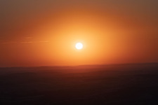 Coucher de soleil sur Saargemünd à le quartier Blies Nord in Saargemünd dans le département Moselle, France