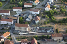 Église et cimetière Saint-Donat à Epping dans le département Moselle, France