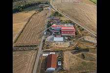 Parc industriel avec Construction Métallique et MTM Motocross à Volmunster dans le département Moselle, France