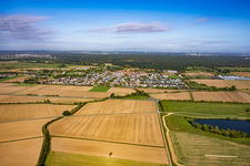 Du sud-est à le quartier Hergershausen in Babenhausen dans le département Hesse, Allemagne