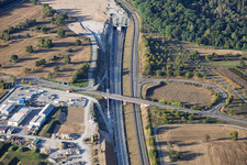 Tunnel ARGE Rastatt - Portail Nord et Centre d'Information du Tunnel Rastatt à Ötigheim dans le département Bade-Wurtemberg, Allemagne