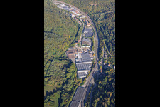 Parc industriel Spinnerterei avec trigema, ETTLIN AG à Ettlingen dans le département Bade-Wurtemberg, Allemagne