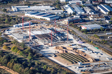 Chantier du nouveau site de VEGA Grieshaber KG dans le parc industriel «Ober-Hardrain» à Kuppenheim dans le département Bade-Wurtemberg, Allemagne