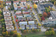 Ensemble résidentiel moderne situé entre la Willy-Brandt-Straße et la Heinrich-Magnani-Straße à Ettlingen dans le département Bade-Wurtemberg, Allemagne