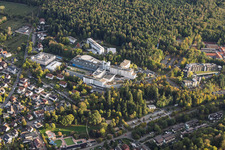 Centre hospitalier SRH de Karlsbad, vu du nord-ouest à le quartier Langensteinbach in Karlsbad dans le département Bade-Wurtemberg, Allemagne