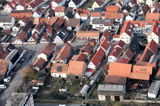 Vue aérienne de Rheinstraße x Raiffeisenstr à Kandel dans le département Rhénanie-Palatinat, Allemagne