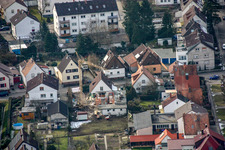 Vue oblique de Waldstr. à Kandel dans le département Rhénanie-Palatinat, Allemagne