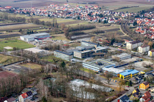 Vue aérienne de IGS, lycée à Kandel dans le département Rhénanie-Palatinat, Allemagne