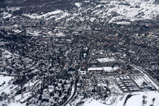 Ettlingen dans le département Bade-Wurtemberg, Allemagne vue du ciel