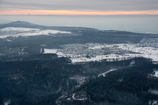 Vue aérienne de Du nord à le quartier Schöllbronn in Ettlingen dans le département Bade-Wurtemberg, Allemagne