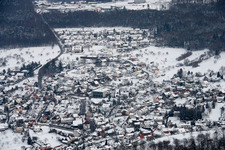 Vue aérienne de Quartier Schwann in Straubenhardt dans le département Bade-Wurtemberg, Allemagne
