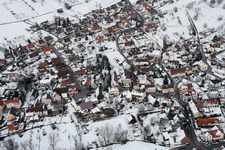 Vue aérienne de Quartier Obernhausen in Birkenfeld dans le département Bade-Wurtemberg, Allemagne