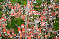 Oberotterbach dans le département Rhénanie-Palatinat, Allemagne depuis l'avion