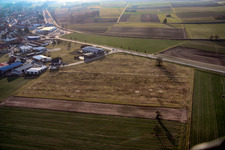 Vue aérienne de Rülzheim dans le département Rhénanie-Palatinat, Allemagne