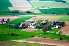 Vue aérienne de Quartier Deutschhof in Kapellen-Drusweiler dans le département Rhénanie-Palatinat, Allemagne