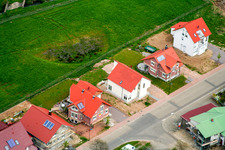 Vue aérienne de Nouvelle zone de développement de Drusweiler à le quartier Kapellen in Kapellen-Drusweiler dans le département Rhénanie-Palatinat, Allemagne