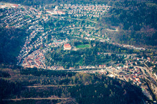 Vue aérienne de Neuenbürg dans le département Bade-Wurtemberg, Allemagne