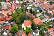 Vue oblique de Barbelroth dans le département Rhénanie-Palatinat, Allemagne