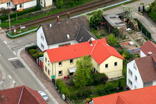 Vue aérienne de Rue de la gare à Barbelroth dans le département Rhénanie-Palatinat, Allemagne