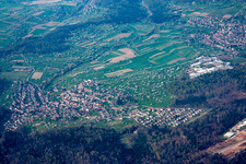 Vue oblique de Quartier Arnbach in Neuenbürg dans le département Bade-Wurtemberg, Allemagne