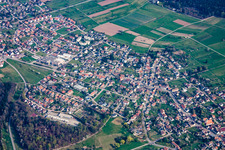 Quartier Conweiler in Straubenhardt dans le département Bade-Wurtemberg, Allemagne d'en haut
