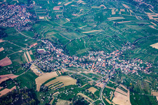 Vue oblique de Quartier Ottenhausen in Straubenhardt dans le département Bade-Wurtemberg, Allemagne