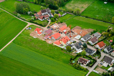 Vue aérienne de Nouvelle zone de développement à Barbelroth dans le département Rhénanie-Palatinat, Allemagne