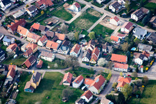 Vue aérienne de Quartier Schluttenbach in Ettlingen dans le département Bade-Wurtemberg, Allemagne