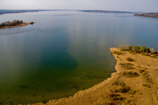 Vue aérienne de Zones riveraines du lac Ammersee à Dießen am Ammersee dans le département Bavière, Allemagne