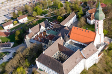 Photographie aérienne de Brasserie du monastère Andechs à le quartier Erling in Andechs dans le département Bavière, Allemagne