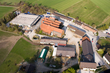 Vue aérienne de Brasserie du monastère Andechs à Andechs dans le département Bavière, Allemagne