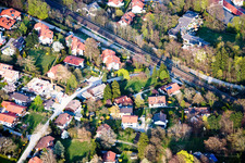 Vue aérienne de Quartier Garatshausen in Tutzing dans le département Bavière, Allemagne