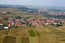 Quartier Sausenheim in Grünstadt dans le département Rhénanie-Palatinat, Allemagne d'en haut