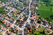 Niederrœdern dans le département Bas Rhin, France d'en haut