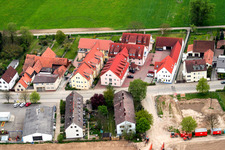 Vue aérienne de Office de l'emploi de la Saarstrasse à Kandel dans le département Rhénanie-Palatinat, Allemagne